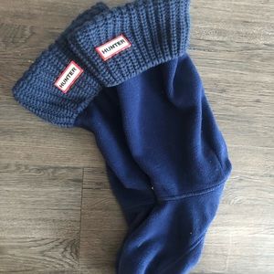 Small navy hunter boot socks